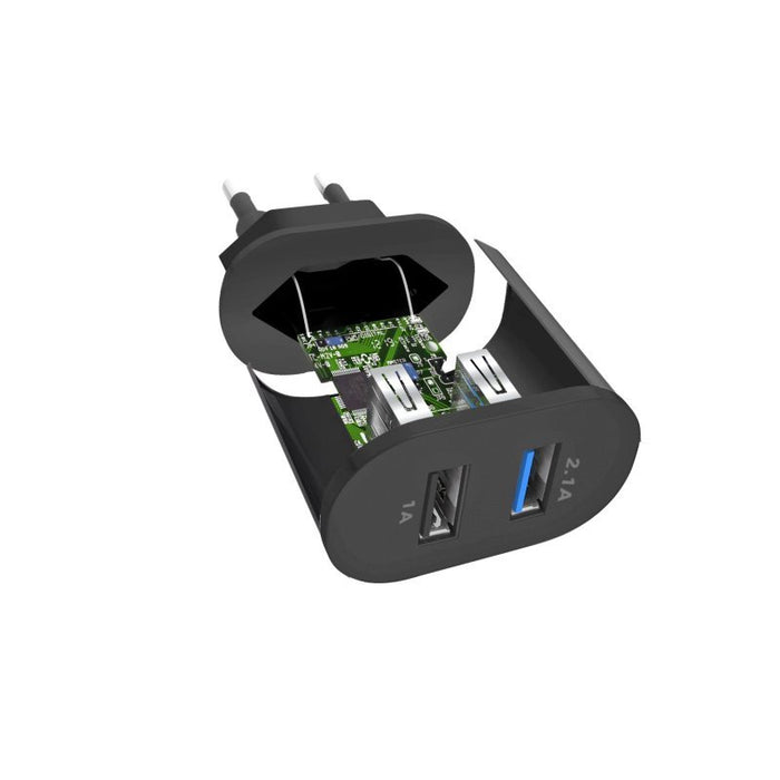 EAN 8018417237393 - SBS TETR2USB21AFAST cargador de dispositivo móvil Universal Negro Corriente alterna Carga rápida Interior imagen 2
