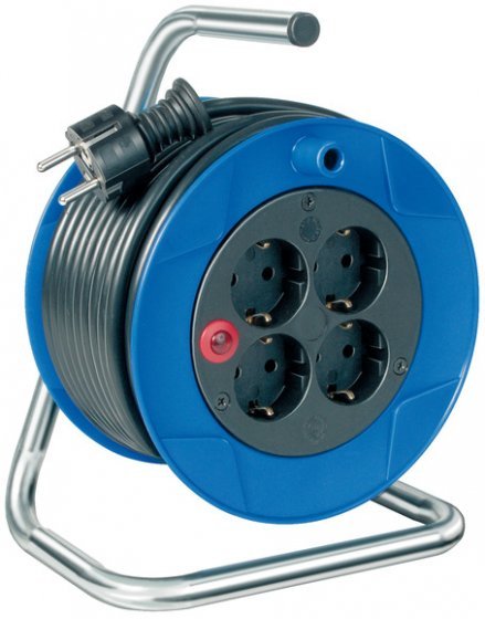 EAN 4007123108053 - Brennenstuhl 1079180004 base múltiple 15 m 4 salidas AC Exterior Negro, Azul imagen 1