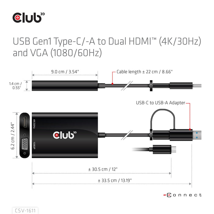 EAN 8719214472429 - CLUB3D CSV-1611 Adaptador gráfico USB 3840 x 2160 Pixeles Negro imagen 12
