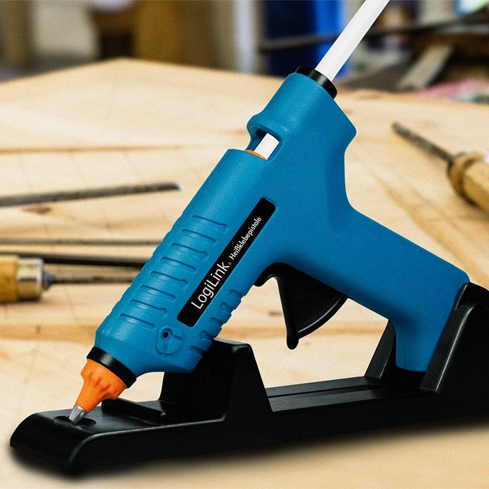 EAN 4052792060898 - LogiLink WZ0052 pistola y lápiz de silicona caliente Pistola de cola termofusible Azul 80 W imagen 7