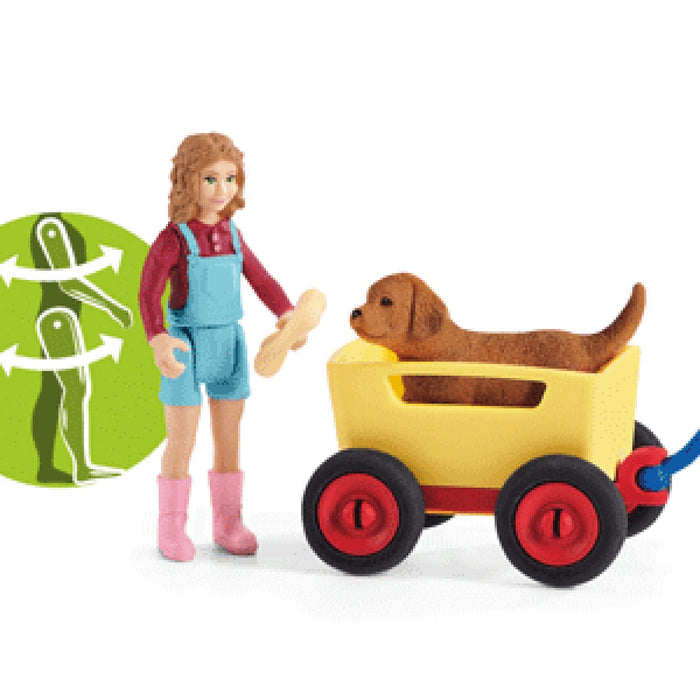 EAN 4059433356846 - schleich Vida en la Granja Puppy Wagon Ride imagen 5