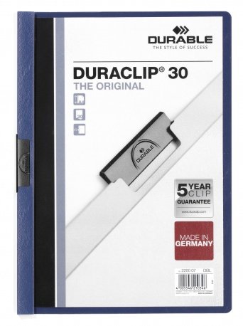 EAN 4005546210162 - Durable Duraclip 30 archivador PVC Azul, Transparente imagen 1