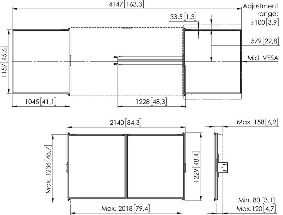 EAN 8712285410604 - Vogel's RISE WBS86M Blanco imagen 4