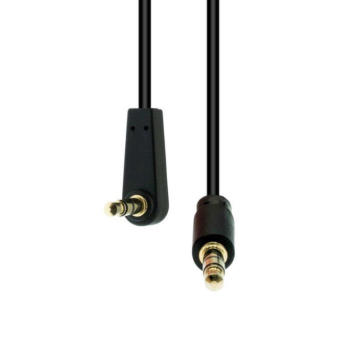 3-Pin Angled Slim Cable M-M - Black 0.5m - Warranty: 360m