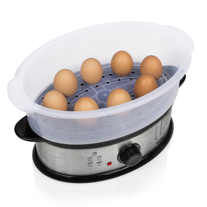 EAN 8713016065728 - Tristar VS-3914 vaporizador 3 cesta(s) Encimera 1200 W Negro, Acero inoxidable, Translúcido imagen 6