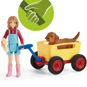 EAN 4059433356846 - schleich Vida en la Granja Puppy Wagon Ride imagen 2
