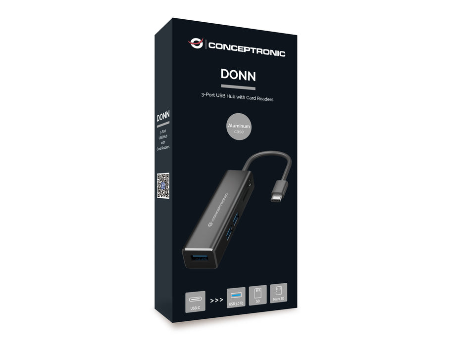 EAN 4015867224038 - Conceptronic DONN08B base para portátil y replicador de puertos USB 3.2 Gen 1 (3.1 Gen 1) Type-C Negro imagen 7