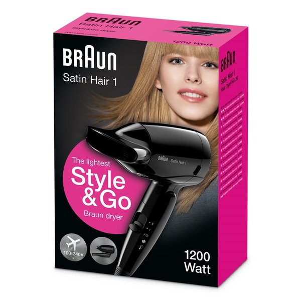 EAN 3030050182385 - Braun HD130 secador 1200 W Negro imagen 3