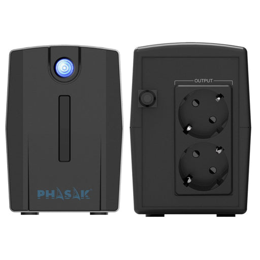 EAN 5605922001934 - Phasak PH 7288 sistema de alimentación ininterrumpida (UPS) Línea interactiva 0,88 kVA 480 W 2 salidas AC imagen 2