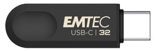 EAN 3126170182425 - Emtec C280 unidad flash USB 32 GB USB Tipo C 3.2 Gen 1 (3.1 Gen 1) Negro imagen 2