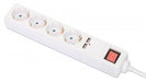 EAN 766623168342 - Manhattan 168342 base múltiple 2 m 4 salidas AC Interior Blanco imagen 1