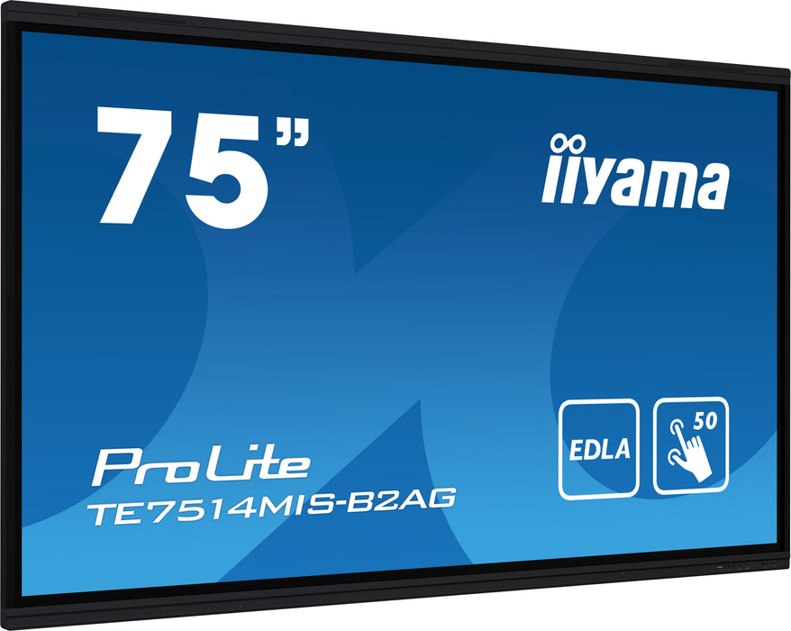 EAN 4948570124039 - iiyama PROLITE TE7514MIS-B2AG Pantalla plana para señalización digital 190,5 cm (75") LCD Wifi 435 cd / m imagen 2