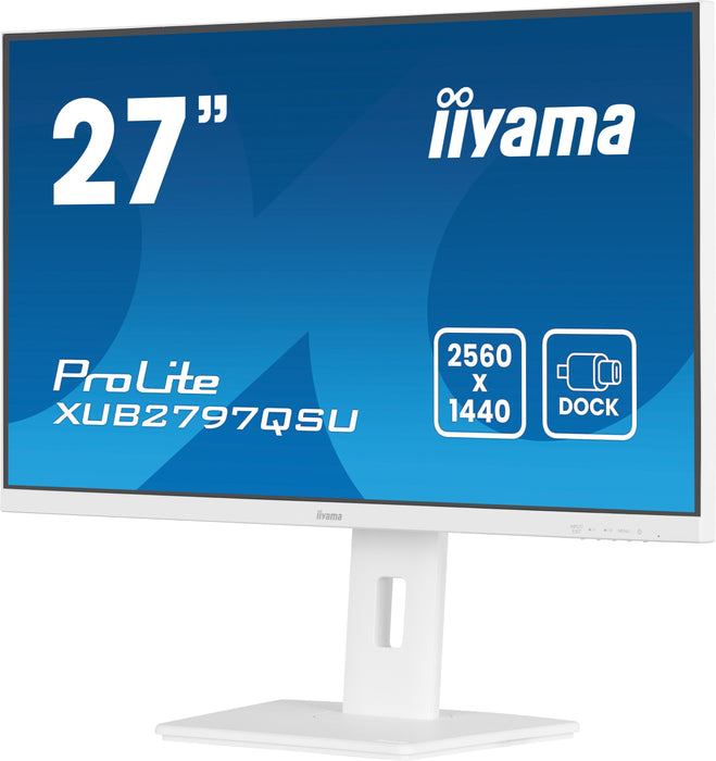 EAN 4948570125111 - iiyama ProLite XUB2797QSU-W2 pantalla para PC 68,6 cm (27") 2560 x 1440 Pixeles Quad HD LED Blanco imagen 5