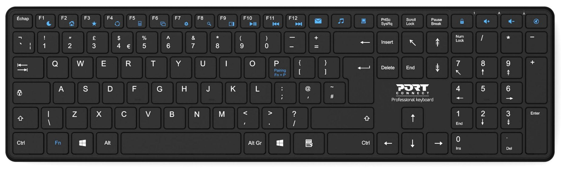 EAN 3567042030350 - Port Designs 900903-R-DE teclado Hogar Bluetooth QWERTZ Alemán Negro imagen 1
