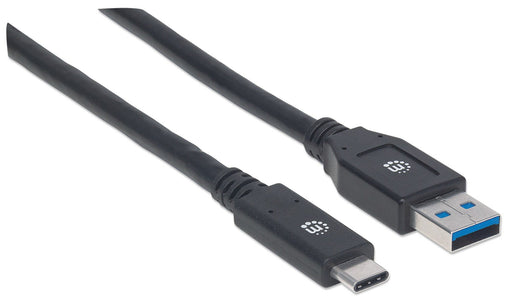 EAN 0766623354981 - Manhattan 354981 cable USB USB 3.2 Gen 1 (3.1 Gen 1) 3 m USB C USB A Negro imagen 2