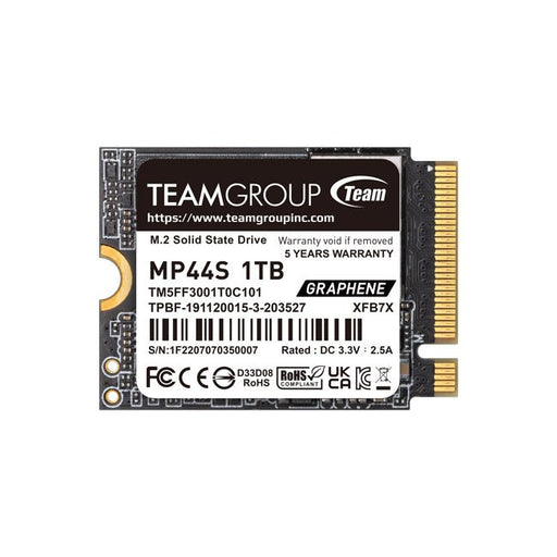 EAN 4711430800141 - Team Group MP44S 1 TB M.2 PCI Express 4.0 NVMe imagen 1