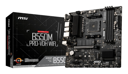 EAN 4719072733698 - MSI B550M PRO-VDH WIFI placa base AMD B550 Zócalo AM4 micro ATX imagen 1