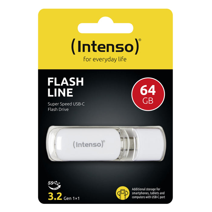 EAN 4034303029662 - Intenso Flash Line unidad flash USB 64 GB USB Tipo C 3.2 Gen 1 (3.1 Gen 1) Blanco imagen 5