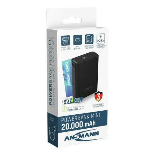 EAN 4013674191925 - Ansmann PB222PD Polímero de litio 20000 mAh Negro imagen 11