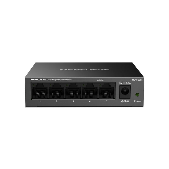 EAN 6957939001315 - Mercusys MS105GS switch No administrado Gigabit Ethernet (10/100/1000) Negro imagen 1