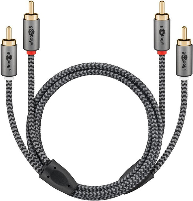EAN 4040849652929 - Goobay 65292 cable de audio 1 m 2 x RCA Negro, Plata imagen 6