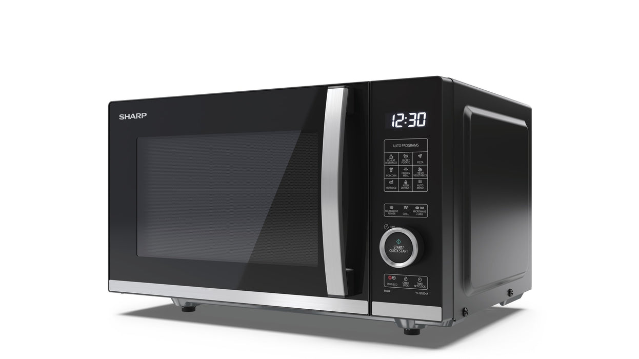 EAN 4974019207261 - Sharp YC-QG204AE-B microondas Negro Microondas con grill Encimera 20 L 800 W imagen 3