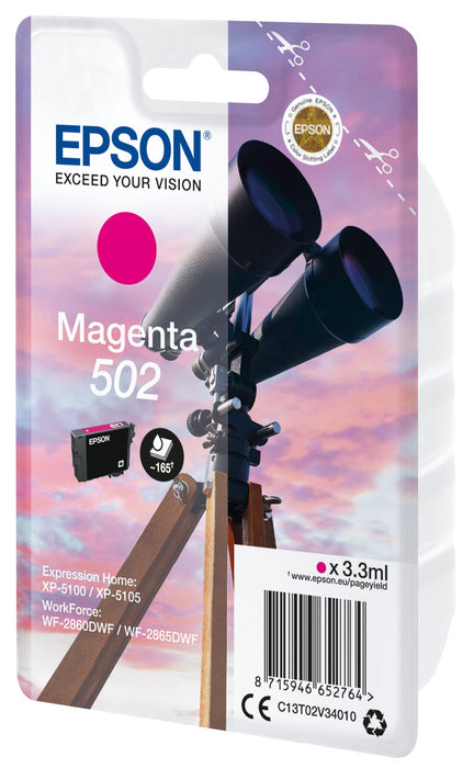 EAN 8715946652764 - Epson 502 cartucho de tinta 1 pieza(s) Original Rendimiento estándar imagen 2