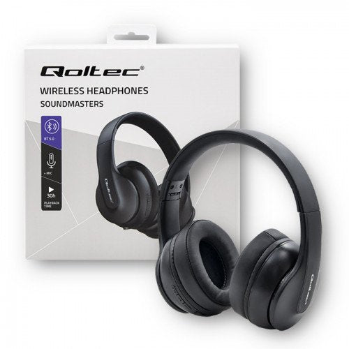 EAN 5901878508443 - Qoltec 50844 auricular y casco Auriculares Inalámbrico De mano Llamadas/Música USB Tipo C Bluetooth Negro imagen 4