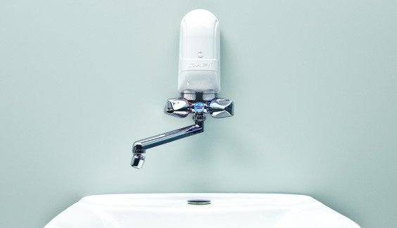 EAN 5900950921620 - Dafi POZ02412 calentadory hervidor de agua Vertical Sin depósito (instantánea) Cromo, Blanco imagen 2