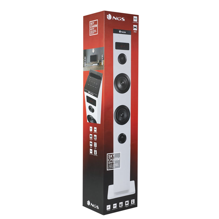 EAN 8435430618624 - NGS SKY CHARM Microcadena de música para uso doméstico 50 W Blanco imagen 8