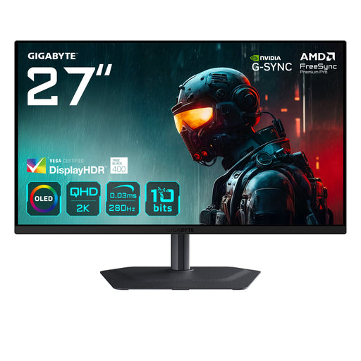 EAN 4719331867836 - GIGABYTE MO27Q2A pantalla para PC 68,6 cm (27") 2560 x 1440 Pixeles Quad HD QD-OLED Negro imagen 1