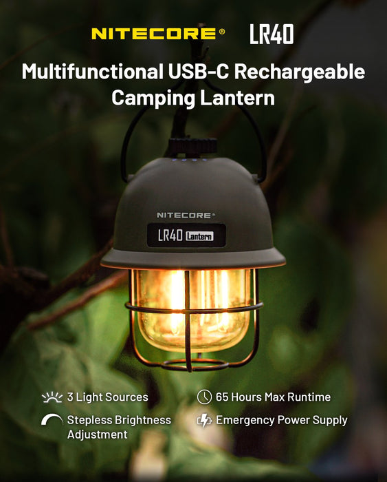 EAN 6952506407491 - Nitecore LR40 linterna de camping USB powered camping lantern Puerto USB imagen 5