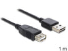 EAN 4043619833702 - DeLOCK EASY-USB 2.0-A - USB 2.0-A, 1m cable USB USB A Negro imagen 2