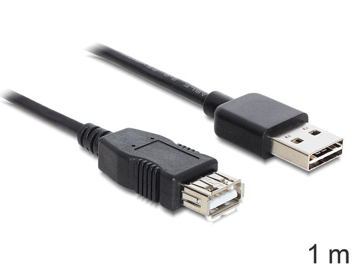 EAN 4043619833702 - DeLOCK EASY-USB 2.0-A - USB 2.0-A, 1m cable USB USB A Negro imagen 2