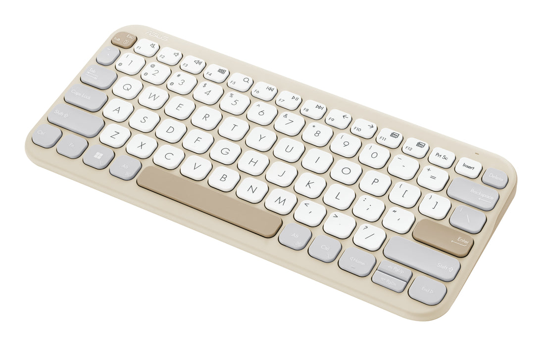 EAN 4711387166161 - ASUS KW100 KEYBOARD/BG/UI/80 teclado Hogar Bluetooth Beige, Avena imagen 6