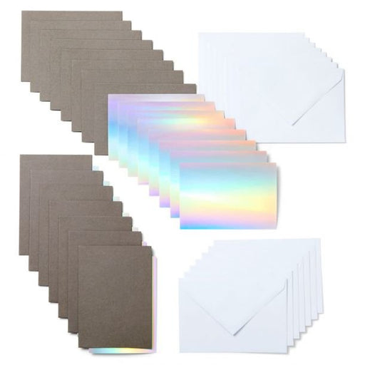 EAN 0093573915161 - Cricut Insert Cards, Gray/Silver Holographic Tarjeta de felicitación estándar 15 pieza(s) imagen 2