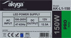 EAN 5901720135018 - Akyga ga Impulse LED power supply AK-L1-150 12V / 12.5A / 150W / 100-265V / IP20 adaptador e inversor de  imagen 3