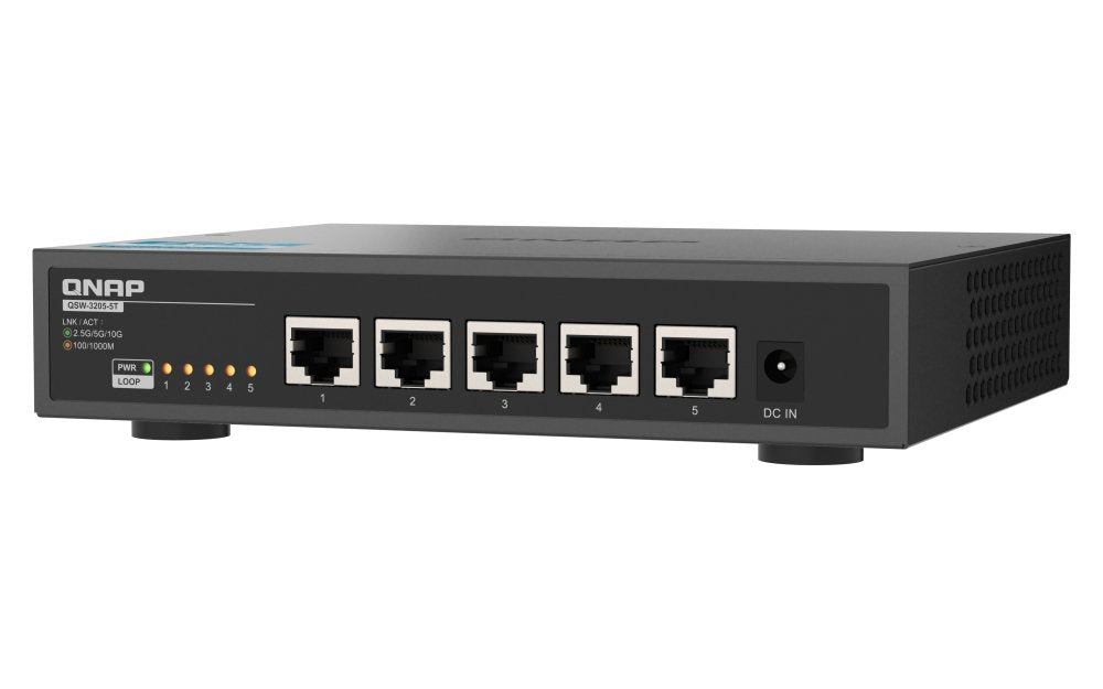 EAN 4711103085646 - QNAP QSW-3205-5T switch No administrado 10G Ethernet (100/1000/10000) Escritorio Negro imagen 4