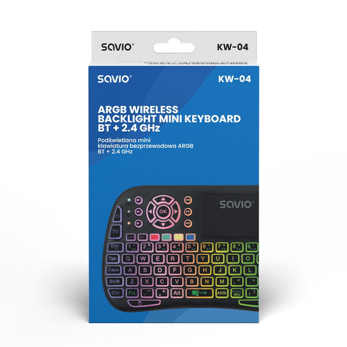 EAN 5901986048695 - Savio SAVMKW-04 teclado para móvil QWERTY Inglés de EE. UU. USB Tipo C Negro imagen 4