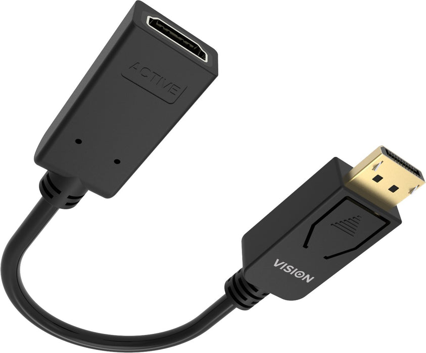 EAN 4979292000004 - Vision TC-DPHDMI/BL adaptador de cable de vídeo HDMI tipo A (Estándar) DisplayPort Negro imagen 7