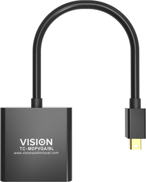 EAN 4979356000001 - Vision TC-MDPVGA/BL adaptador de cable de vídeo Mini DisplayPort VGA (D-Sub) Negro imagen 1