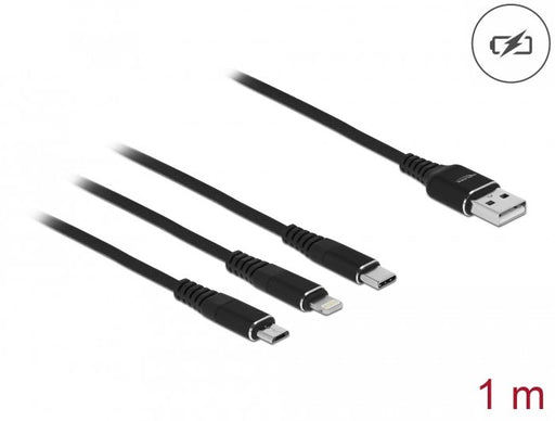 EAN 4043619871551 - DeLOCK 87155 cable USB USB 2.0 USB A Micro-USB B/Lightning/Apple 30-pin imagen 2