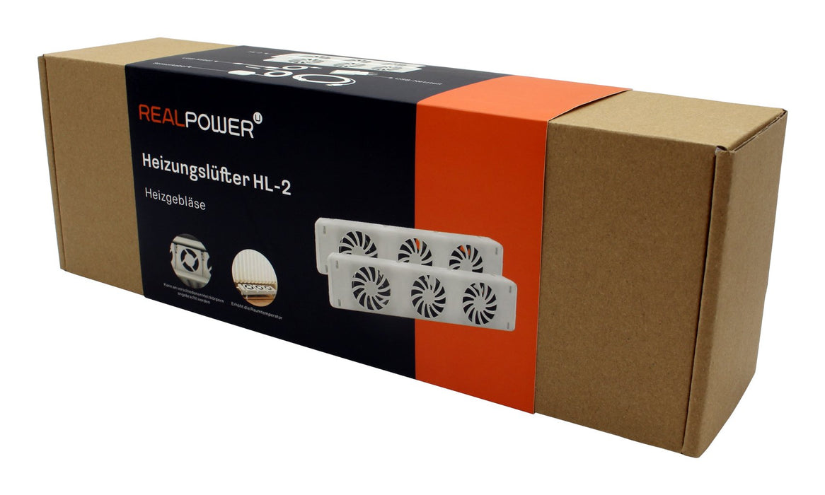 EAN 4040895012821 - RealPower HL-2 Interior Blanco Ventilador eléctrico imagen 2