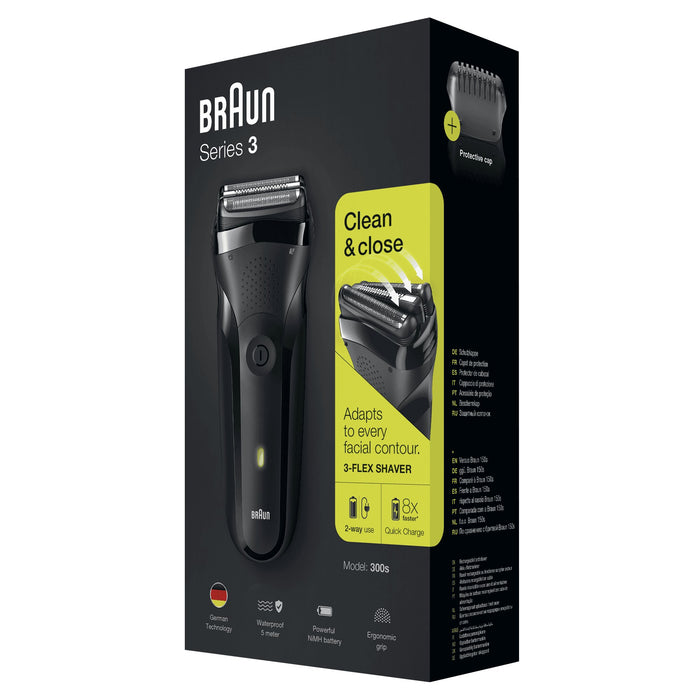 EAN 4210201163305 - Braun Series 3 300s Máquina de afeitar de láminas Recortadora Negro imagen 3