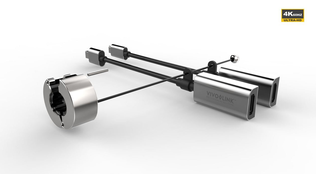 EAN 5704174883012 - Vivolink PROADRING8S adaptador de cable de vídeo Mini DisplayPort + USB-C HDMI Negro, Gris imagen 1