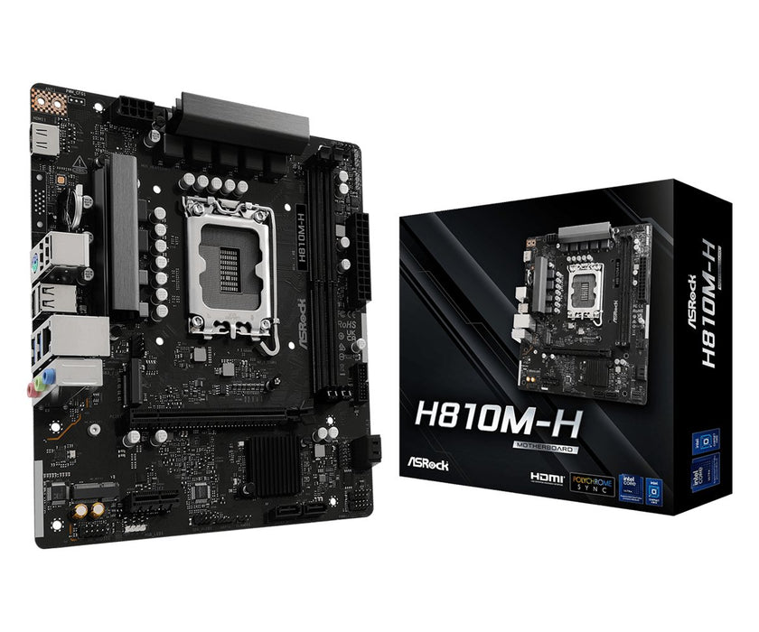 EAN 4711581490833 - Asrock H810M-H Intel H810 LGA 1851 (Socket V1) micro ATX imagen 1