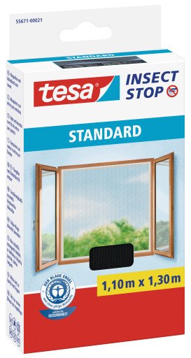 EAN 4042448059253 - TESA 55671-00021 red anti mosquitos Ventana Negro imagen 1