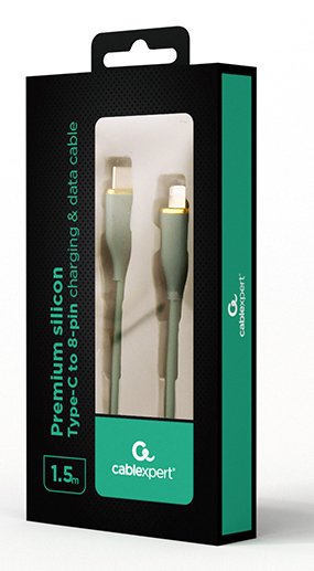 EAN 8716309132107 - Gembird CC-USB2S-CM8PM-1.5M-G cable de conector Lightning 1,5 m Verde imagen 2
