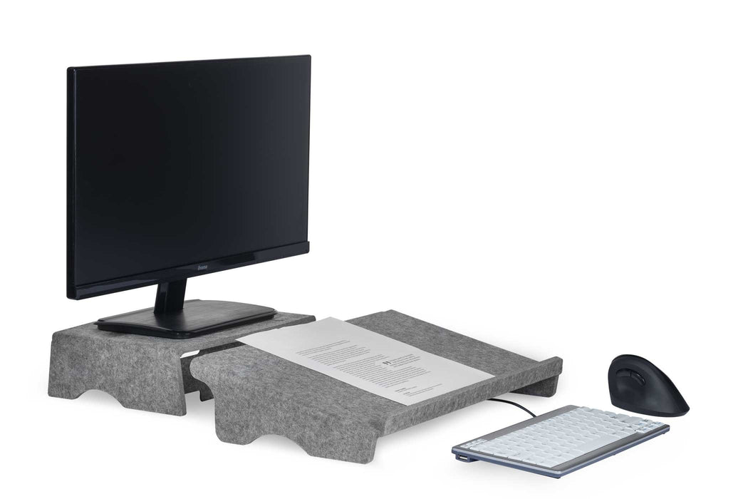 EAN 8719274674023 - BakkerElkhuizen Q-doc 100 Circular archivador Fieltro PET Gris imagen 2