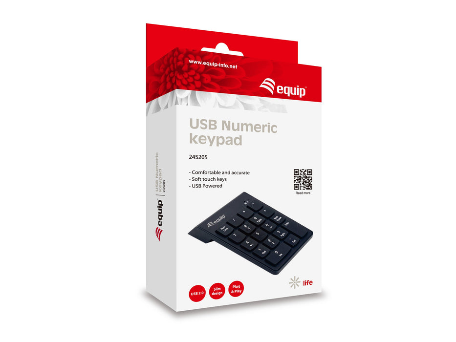 EAN 4015867221433 - Equip 245205 teclado numérico Universal USB Negro imagen 4